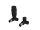 Kartell Design Twin Pack Corner Thermostatic Radiator Valve Black Kartell Design Twin Pack Corner Thermostatic Radiator Valve Black